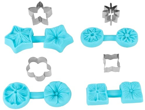 Florale Silikon-Backform, Utensilien, Küchenzubehör mit Ausstecher, Party-Kuchendekoration