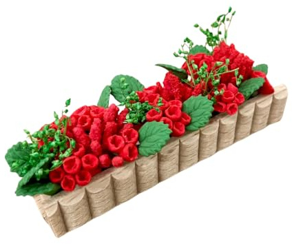 Dolls House Window Box with Trailing Geraniums (D4200) - 1:12 Scale Miniatures | Minimum World