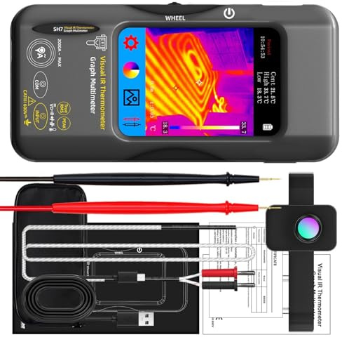 Multimetro di imaging con misurazione della temperatura ad alta precisione per ispezioni elettriche e meccaniche Rilevamenti di perdite d'acqua della telecamera di imaging termico