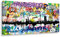 Kunstbruder Moderne Hamburger Skyline - Tags 40x80cm - by Stadt Hamburg Kunstdruck 2cm (div. Varianten/Größen)- Leinwandbild Wandbild Wanddekoration Kunstbild Leinwanddruck/fertig zum aufhängen
