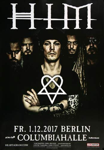 HIM - Tear On Tape, Berlin 2017 » Konzertplakat/Premium Poster | Live Konzert Veranstaltung | DIN A1 «