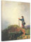 Bilderdepot24 Bild auf Leinwand | Carl Spitzweg Gähnende Schildwache in 60x80 cm als Wandbild | Wand-deko Dekoration Wohnung alte Meister | NEU-180202-60x80-gs