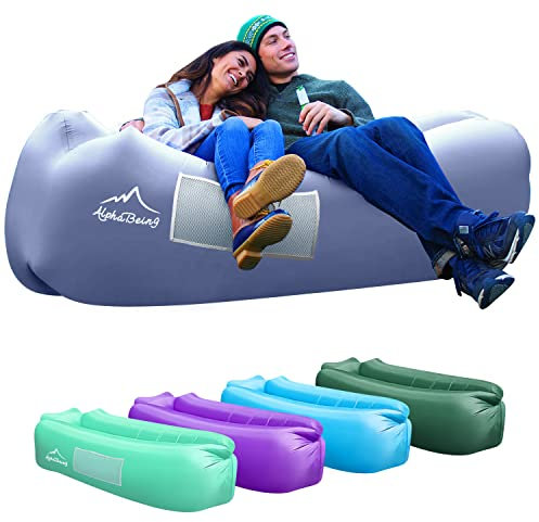 AlphaBeing Aufblasbare Liege - Beste Luftliege für Reisen, Camping, Wandern - Ideale aufblasbare Couch für Pool und Strandpartys - Perfekter Luftstuhl für Picknicks oder Festivals
