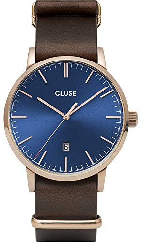 Cluse Homme Uhr Analogique Quartz mit Cuir Armband CW0101501009
