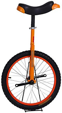 Dbtxwd Fahrradradrahmen Einrad mit bequemem Release-Sattelsitz und rutschfestem 14 bis 24 Fahrrad,Orange,16 Inch