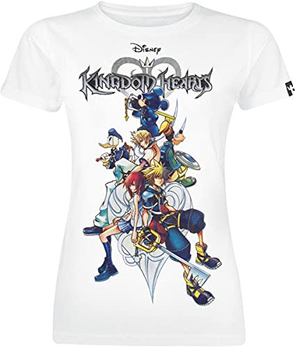 Kingdom Hearts Disney Kingdom Family — Kurzarm-T-Shirt für Damen — 2XL