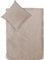 Decoper ® Mako-Satin Bettwäsche aus 100% Baumwolle | Atmungsaktiv & kuschelig weich | Farbe Taupe Beige| 2 teilig - 135 x 200 cm + 80 x 80 cm
