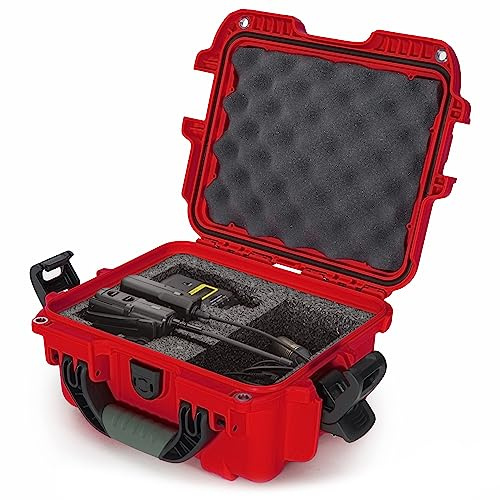 Nanuk 905 wasserdichte Hartschale mit Schaumstoffeinlage für Sennheiser EW/Sony UWP/Senal Mikrofon Set – Rot