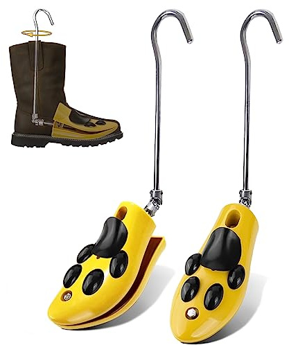 Camillas de botas para botas de vaquero, para hombres para pies anchos, expansor de zapatos ajustable con protectores de arrugas, Amarillo, 39.5/46 EU