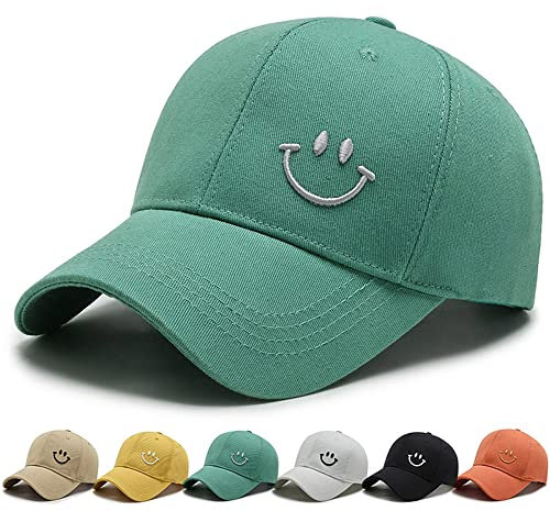 DURINM Baseball Cap Herren Damen Kappe Verstellbare Baumwolle Outdoor Running Freizeit Basecap Sport Unisex Baseball Mütze Kopfbedeckung Outdoor (Grün-1)