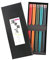 EXZACT Juego de palillos de fibra de vidrio estilo japonés - 5 pares de palillos chinos reutilizables en una caja de regalo hecha a mano - Apto para lavavajillas resistente al calor - kimono