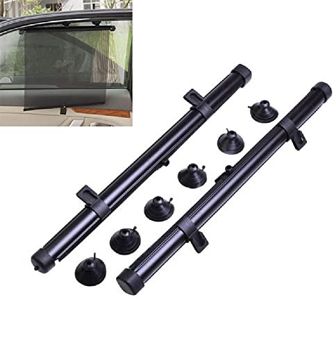 Visiera parasole per auto Riloer, set di 2 visiere parasole per finestrini per auto, visiera parasole adesiva per finestrino per auto per finestrino laterale per bambino