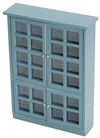 Fenteer Puppenhaus Küchenschrank Esszimmer Möbel Set Puppenhaus Modell Spielzeug, Schrank m