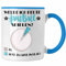 Trendation - Handball Tasse Geschenk für Handball Spieler Werde ich Heute Handball Spielen (Blau)