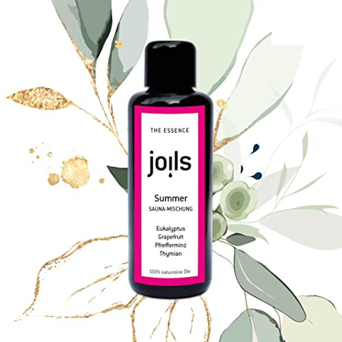 JOILS® Saunaaufguss SUMMER, 100% naturreines Öl für Ihre Sauna, ätherisches BIO-Saunaöl vom Familienbetrieb aus dem Schwarzwald (100 ml)