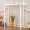 WoodandHearts Escalera sueca, estructura de escalada interior, pared de escalada para niños, equipo de gimnasia en blanco + color madera natural (par de anillos de gimnasia)