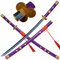 LQZJG Cosplay Anime Bambus Schwert, Roronoa Zoro Schwert Katana AME no Habakiri Katana lila 103cm/40 Zoll