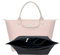 D.DUO Geldbörsen-Organizer, Filz-Handtaschen-Organizer mit mehreren Taschen für Longchamp Geldbörsen-Organizer (Schwarz, Mittel)