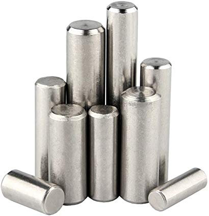 Yesallwas 100 Pezzi Spina Centraggio, M2 M3 M4 M5 Cilindrica Perno Supporto in acciaio inox 304 per, prodotti in legno