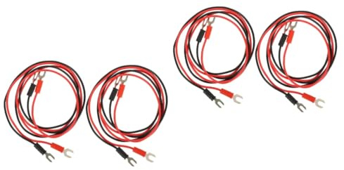 Toyvian 8pcs Turntable Record Player Wire Copper Phonograph Connecting Test for Turntable Earth Grounding Connection Wire