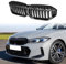 Kühlergrill Glanz Doppelsteg Grill Front Frontgrill Kompatibel für BMW 3 Series G20 LCI G28 LCI 2022-2024, Grill Kühlergrill Vorne Doppelsteg Nieren