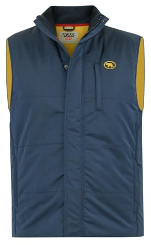 Duke Felipe 1 Mens Navy Padded Waterproof Zip Up Vest