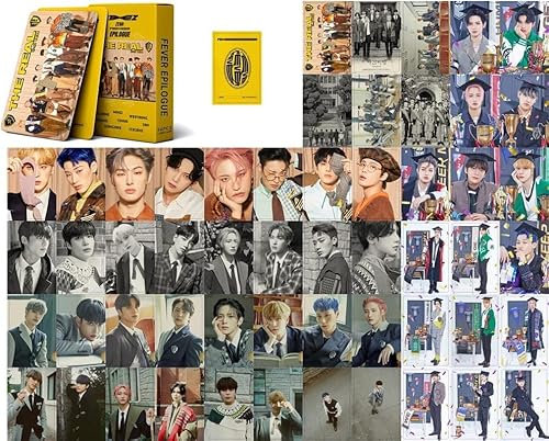 SZTVECFW 55 Stück Ateez Fotokarten Ateez Zero: Februar EPILOG Album Lomo Karten Ateez 2021 Mini Lomo Karten Kpop Ateez Mini Poster Karten Geschenk Fans