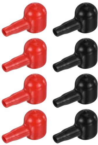 sourcing map Battery Terminal Cover, 6 Pcs Battery Terminal Protector Truck Battery Terminal Cover Positive Negative Poles Stud Covers L4-14-34mm for Car Accessories Truck Marine Boat