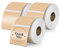 YIKIADA 900 Stück Braun Thermo-Etiketten 30 mm Wasserdichtes Vinyl Selbstklebend Runde Aufkleber für Haus Büro Adresse mit M110 M220 T50M Thermo-Etikettendrucker