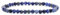 Echtes Sodalith Edelstein Armband mit runden 4mm Perlen - verschiedene Längen - Heilstein Schutzstein Edelsteinarmband Glücksbringer Talisman Geschenk (Sodalith, 18CM)