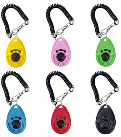 IDNVFY 6 Haustier Trainer, Hundetraining-Hilfswerkzeuge, Hundetraining-Clicker, Haustierversorgungen (Mehrfarben).