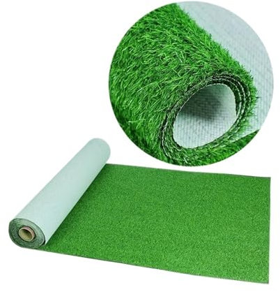 HYFEUOKF Artificial Grass Garden Artificial Turf Fake Grass Lawn Outdoor Balcony Courtyard Indoor Decoration Synthetic Turfing Fake Green Grass Carpet For Outdoor(50x200cm)