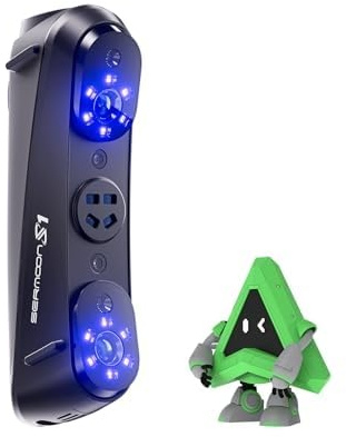 Creality Sermoon S1 3D Scanner for 3D Printing, 0.02 mm Volumetric Precision, 90 FPS, 1+7+34 Blue Lasers + NIR, 5mm–4000mm Objects, AI Software, CAD/3D Printers
