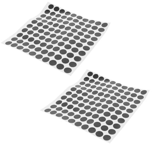 DOITOOL 2 Autocollants Marqueurs à Points Noirs pour Table de Billard Autocollants de Localisation Snooker Auto-adhésifs Point de Marquage Billard pour Tapis Accessoires Salle de Loisirs