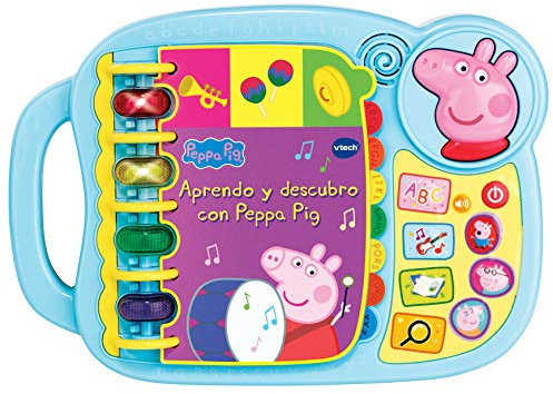 VTECH - Learn and Discover with Peppa Pig Children's Book that Teaches the Alphabet and New Paddles, Multicoloured, One Size (3480-518022), Assorted Colour/Model