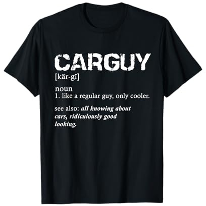 Funny Car Guy Definition Gear Head T-Shirt