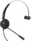 Cuffia per call center da 3,5 mm, call center a mani libere con eliminazione del rumore Cuffie monoauricolari con filo con microfono con mirino regolabile per computer/tablet/telefono cellulare