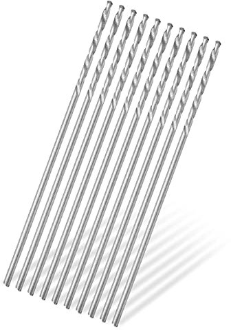 BWLZSP 10Pcs T-wist Foret en acier à haute S-peed Petite tige droite Perçage de perle Ensemble de forets T-wist Matériel de machines-outils 0.75mm pour le poinçonnage de perles de perle