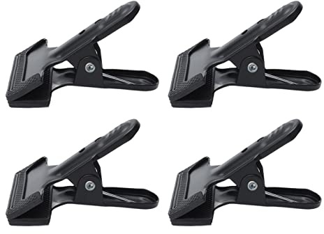 4Pcs Heavy Duty Spring Clamp, Woodworking A Clip Anti Slip Metal Wide Mouth Spring Clamp for Photo Studio Backdrops Backgrounds Woodworking