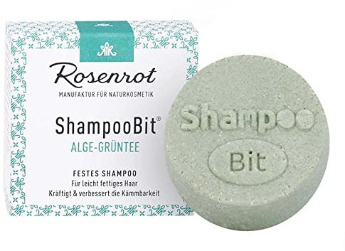 Rosenrot Festes ShampooBit, Alge & Grüntee, 60g (1)