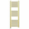Myhomeware 400mm Wide Shiny Gold Electric Bathroom Towel Rail Radiator With Manual Electric Element UK Pre-Filled (400 x 900 mm (h))
