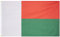 MUWO Flagge Nations Together 90 x 150 cm Nationalmanschaften, doppelseitige Gartenflagge, wetterfeste Fanflagge, Fußballflagge Polyester Länderfagge Deutschland mit Ösen (Madagaskar)