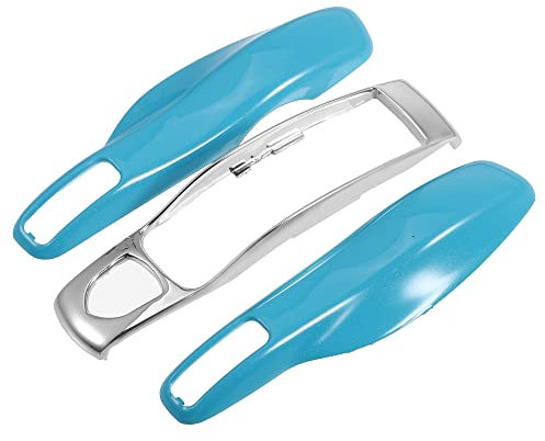 QUARKZMAN Voiture Télécommande Clé Couverture Étui pour Porsche Macan - 3pcs Bleu