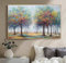 UEHVVF Abstrakte Bäume Leinwand Poster Moderne Kunst Bunte Bäume Bilder Und Drucke Wohnzimmer Home Wanddekoration Rahmenlos (Multicolor,40 * 60CM)