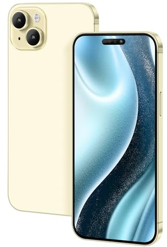 FufoneUS Anzeige gefälschte Spielzeug Telefon Handy Metallic-Modell Nicht funktionierende Replik 1:1 Telefon für Phone 15 Plus gefälschte Spielzeug Handy (for 15 Plus Gelb Farbbildschirm)