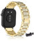 KUWAI Armband Kompatibel mit Huawei Watch Fit 3 Armbänder Edelstahl Metall Strass Glitzer Verstellbare Uhrenarmband für Frauen Elegant Ersatzbänder für Huawei Watch Fit 3 (1)