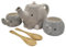 Waraku Fuuka Teekannen-Set mit 2 Teelöffeln aus Holz (Elefant)