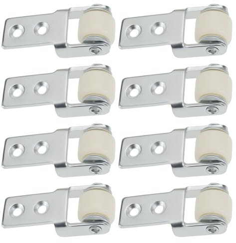 YINETTECH 8 Pièces Roue de Guidage pour Rail de Porte Coulissante de 15mm de Diamètre Roulette de Guidage pour Porte Coulissante Pour Portes de Placard de Table à Manger Porte en Verre