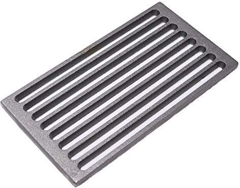 Fonderia Bongiovanni | Grille en fonte 30x16 | Grille pour cheminée | Nouveau modèle renforcé | Poêle à granulés | Barbecue fond pour cendres |