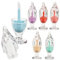 NIYANGLE 6pièces Tubes à Gloss Forme De Crème Glacée Flacons Vides Rechargeables Pour Cosmétique